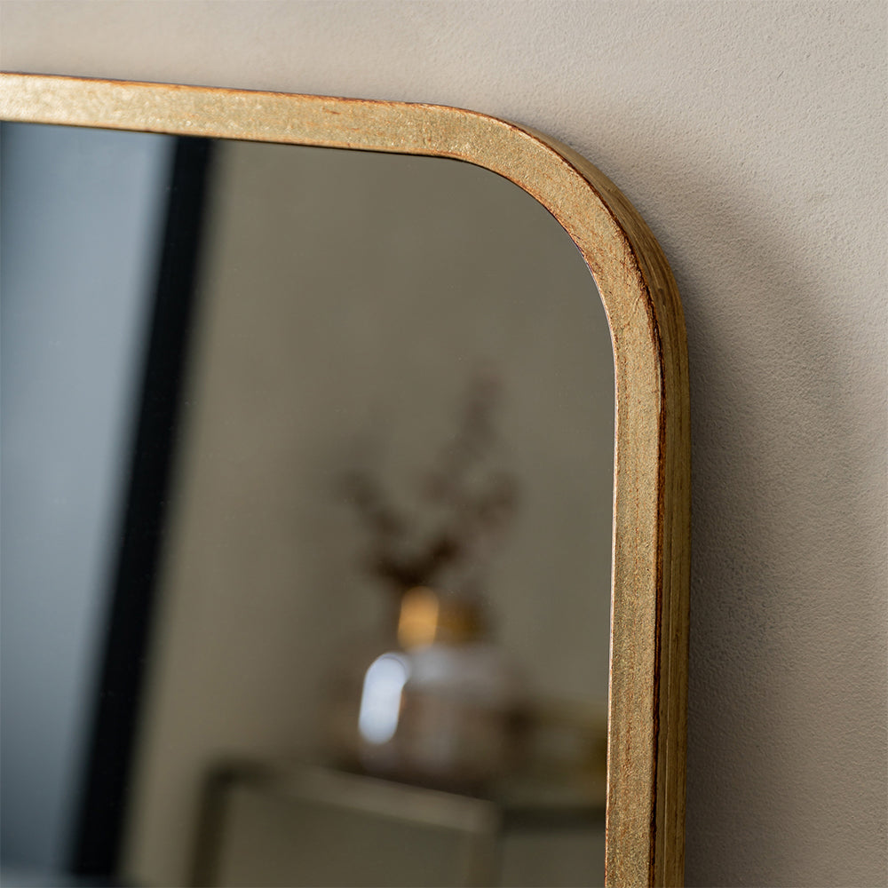 Kurva Gold Leaner Mirror
