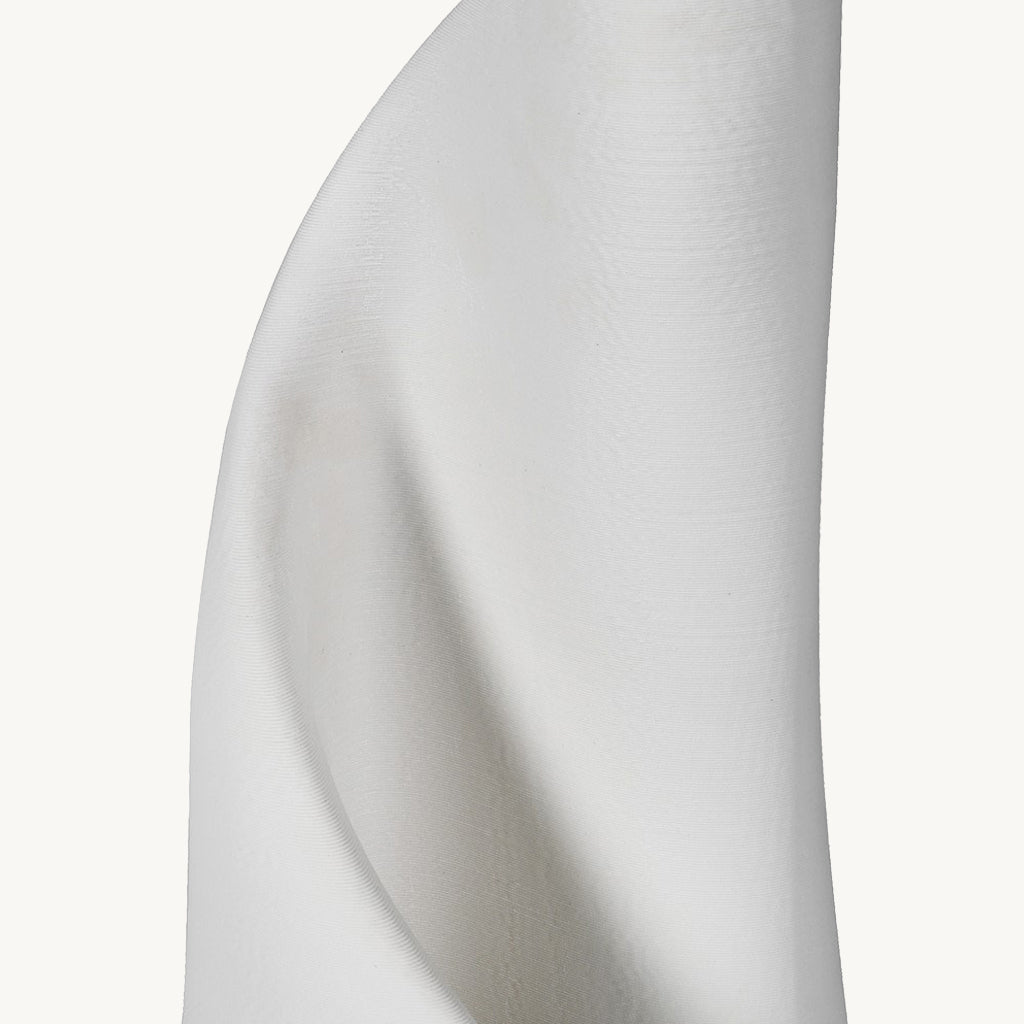 Large White 3D Effect Printed Vase