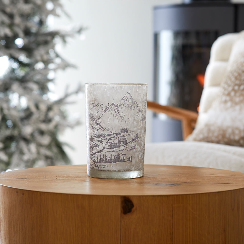 Large Alpine Candle Holder