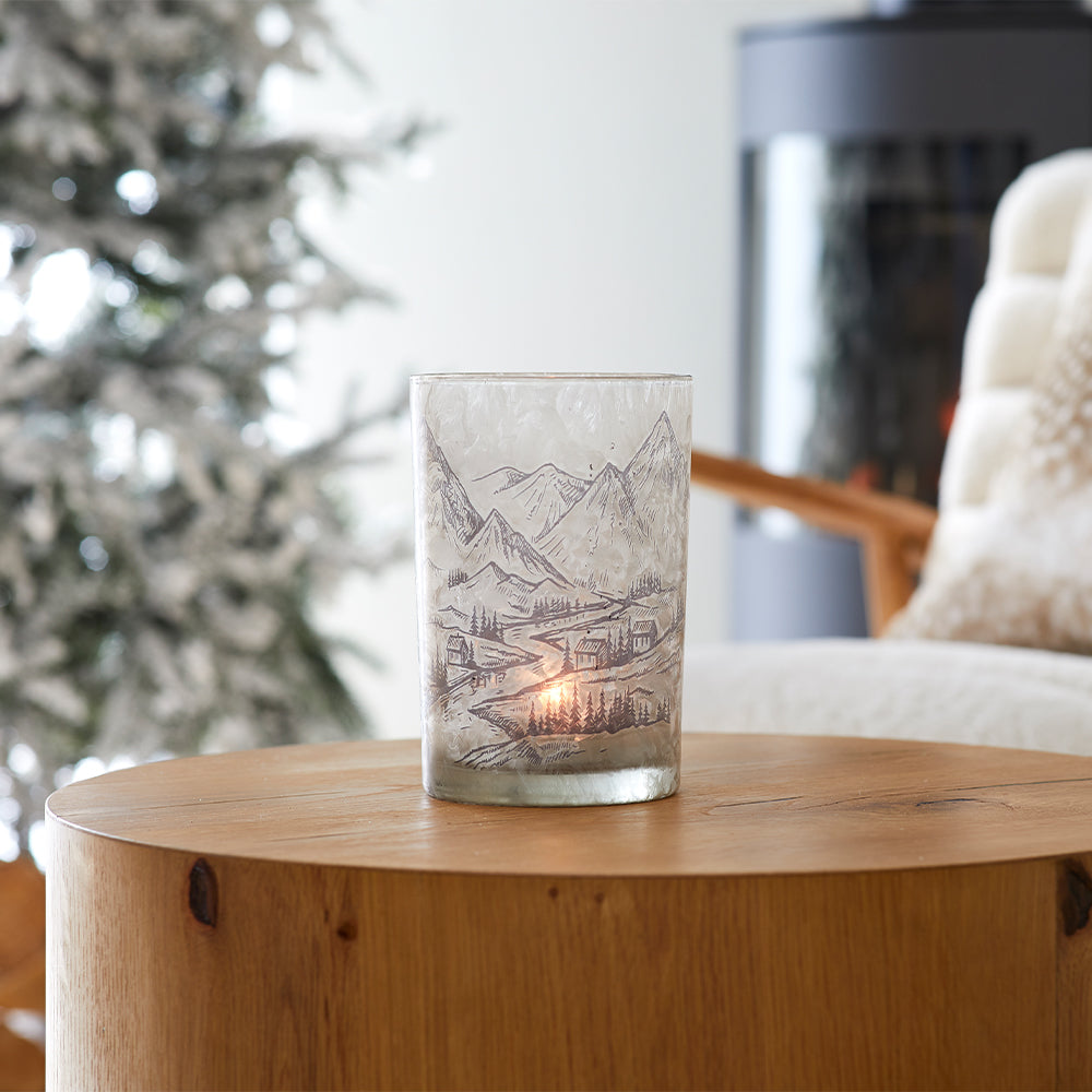 Large Alpine Candle Holder