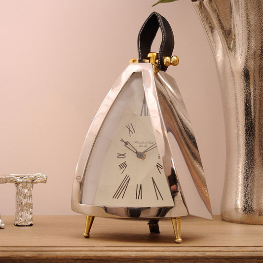 Large Curved Mantel Clock