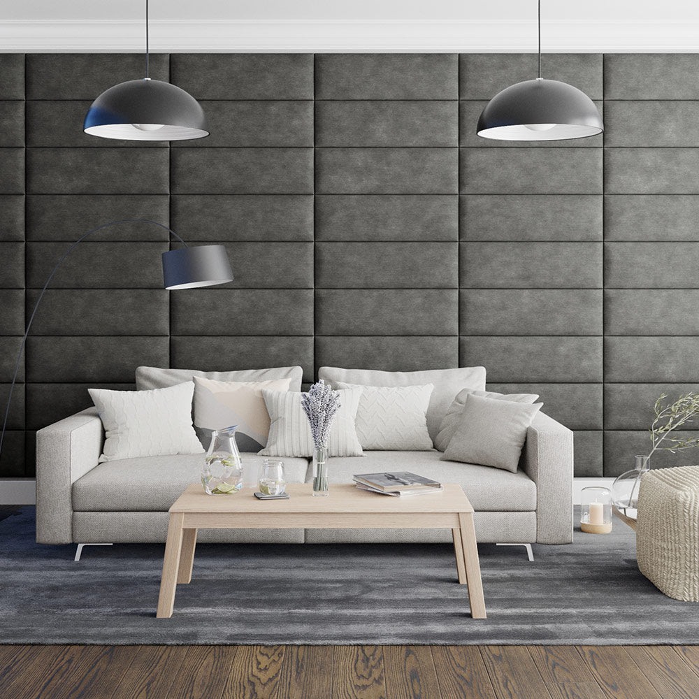 EasyMount Upholstered Wall Panels Pack of 2 in Granite