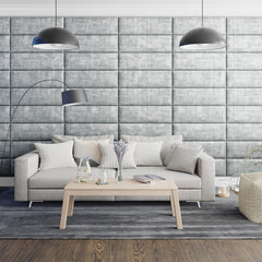 EasyMount Upholstered Wall Panels Pack of 2 in Platinum