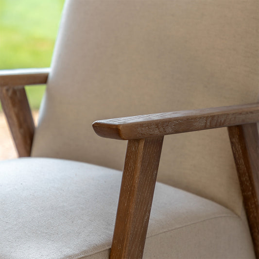 Emberton Armchair in Natural Linen