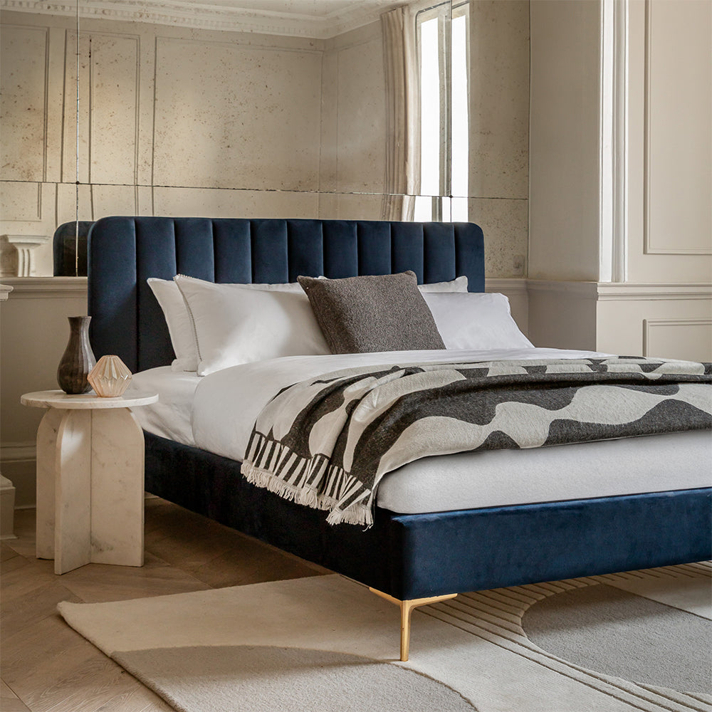 Brompton Bed in Indigo