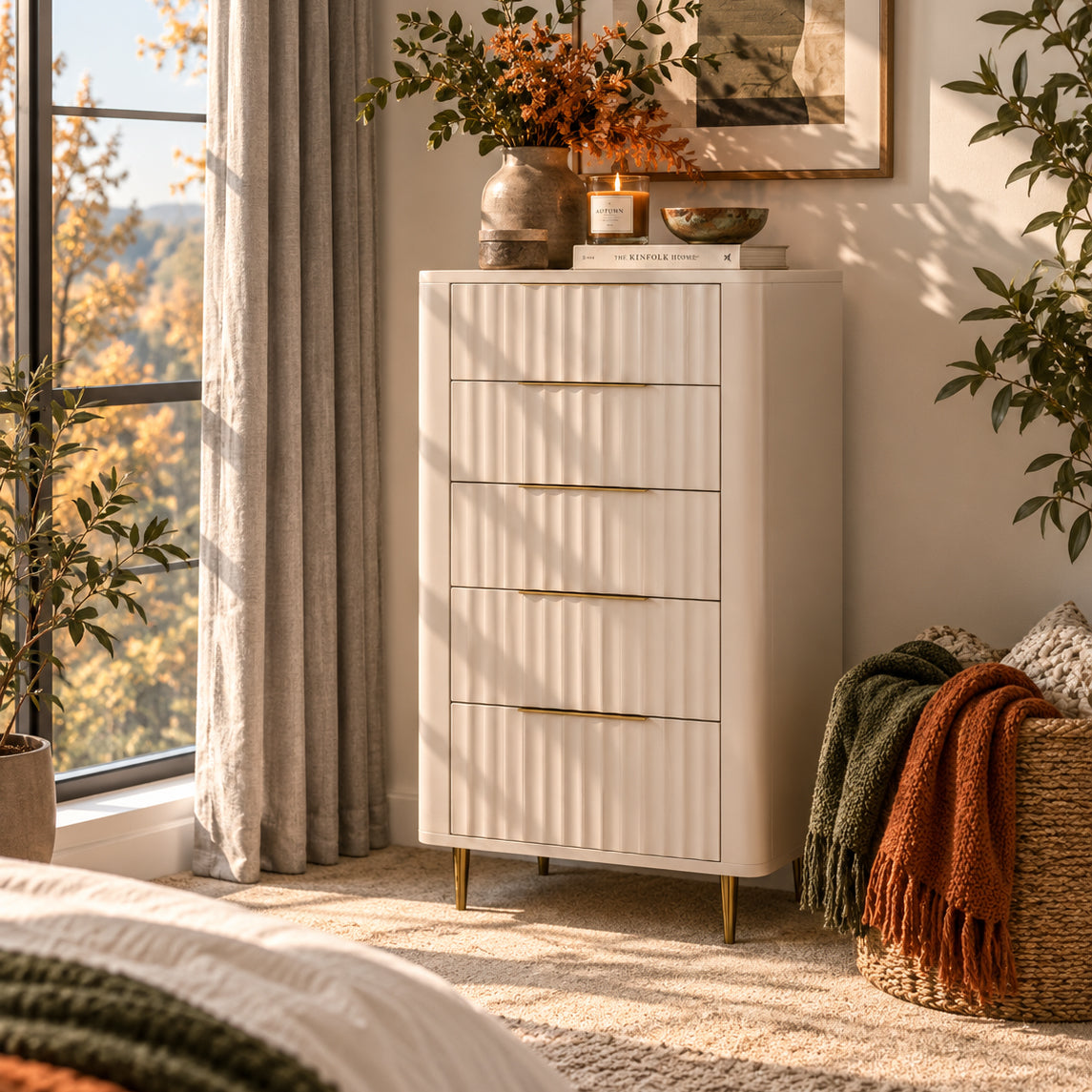 Lily 5 Drawer Tall Chest