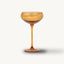 Set of 2 The Lou Coupe Cocktail Glasses in Amber