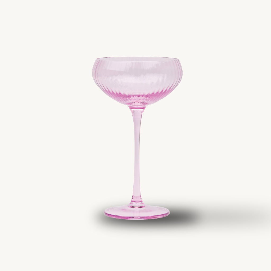 Set of 2 The Lou Coupe Cocktail Glasses in Lilac