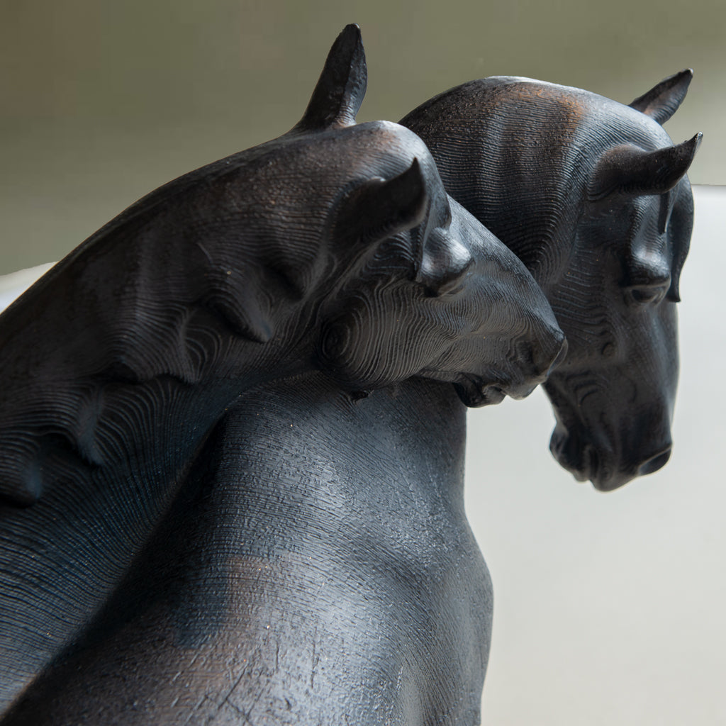 Loving Horse Sculpture