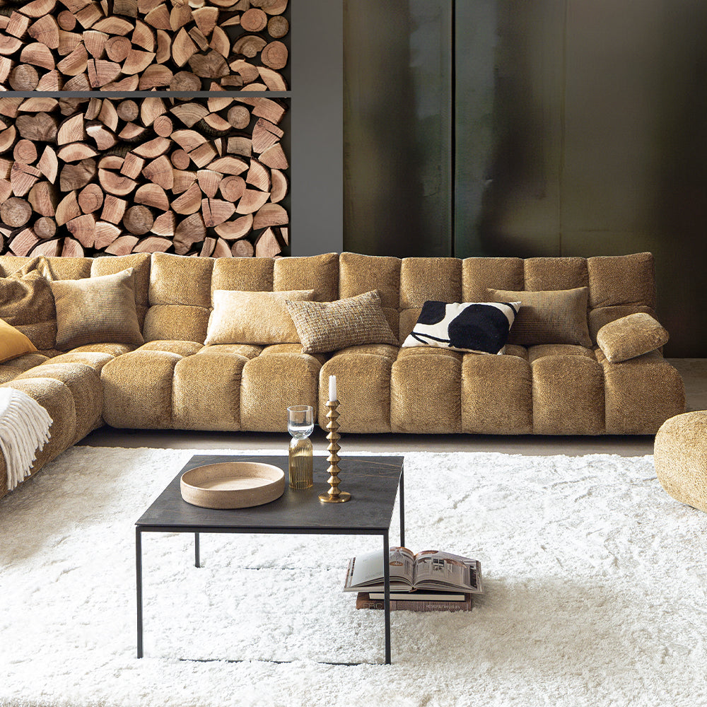 Luka Corner Sofa in Shaun Old Gold