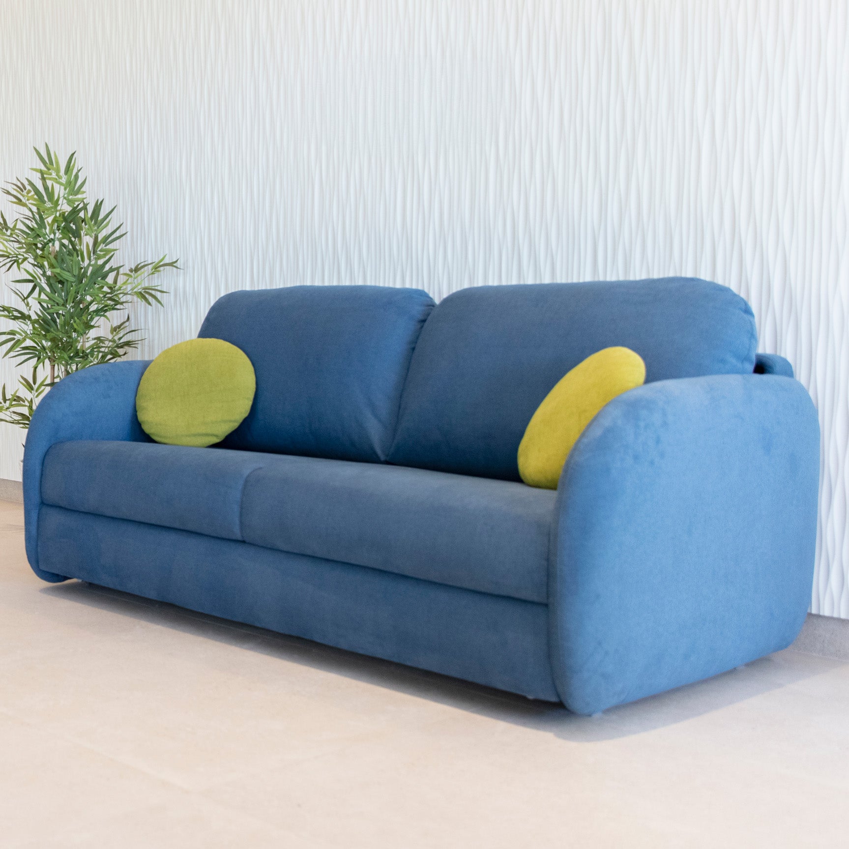 Bopy 3 Seater Sofa Bed in Dusty Blue