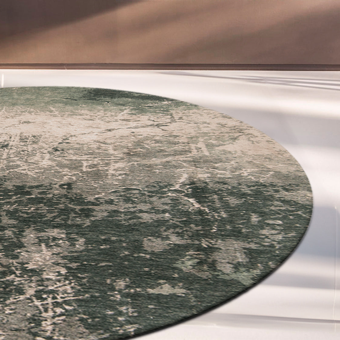 Mad Men Cracks Circle Rug