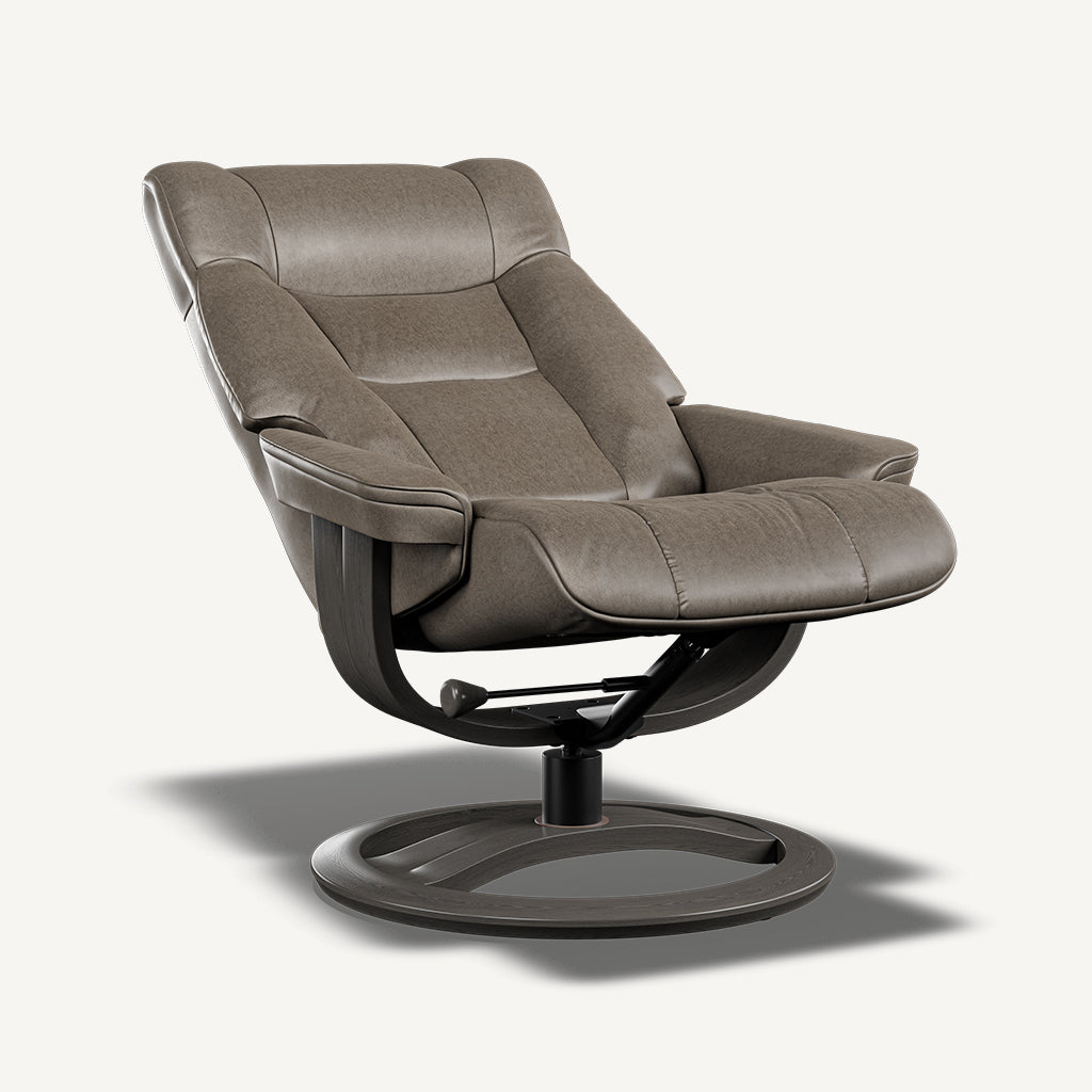 Martha Reclining Armchair in Aurora Taupe