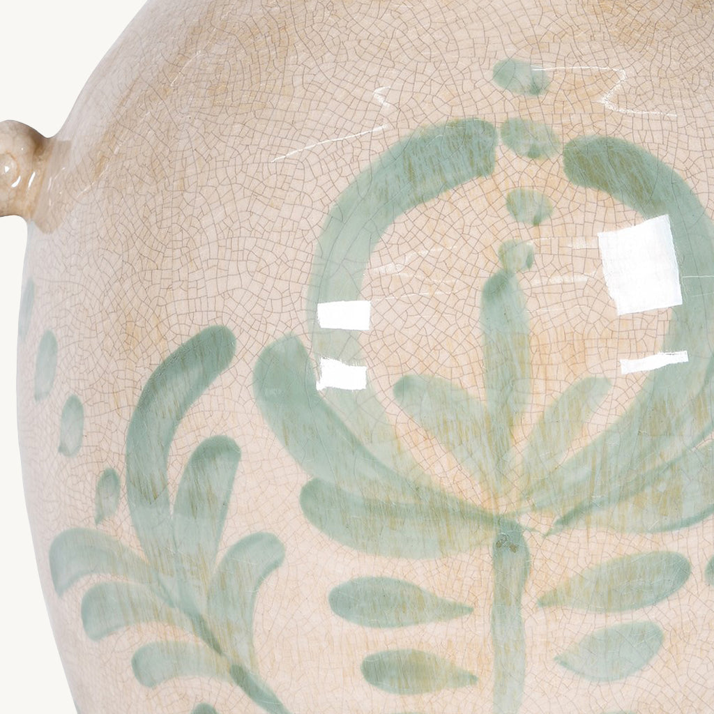 Maiolica Handled Vase