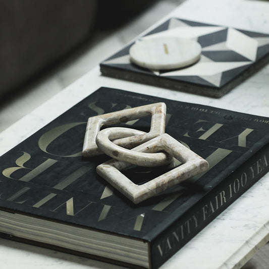 Ellia marble decoration in Brown