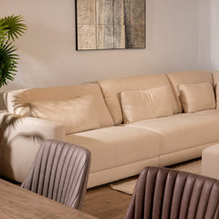 Marilla Corner Group Sofa in Native Linen Natural
