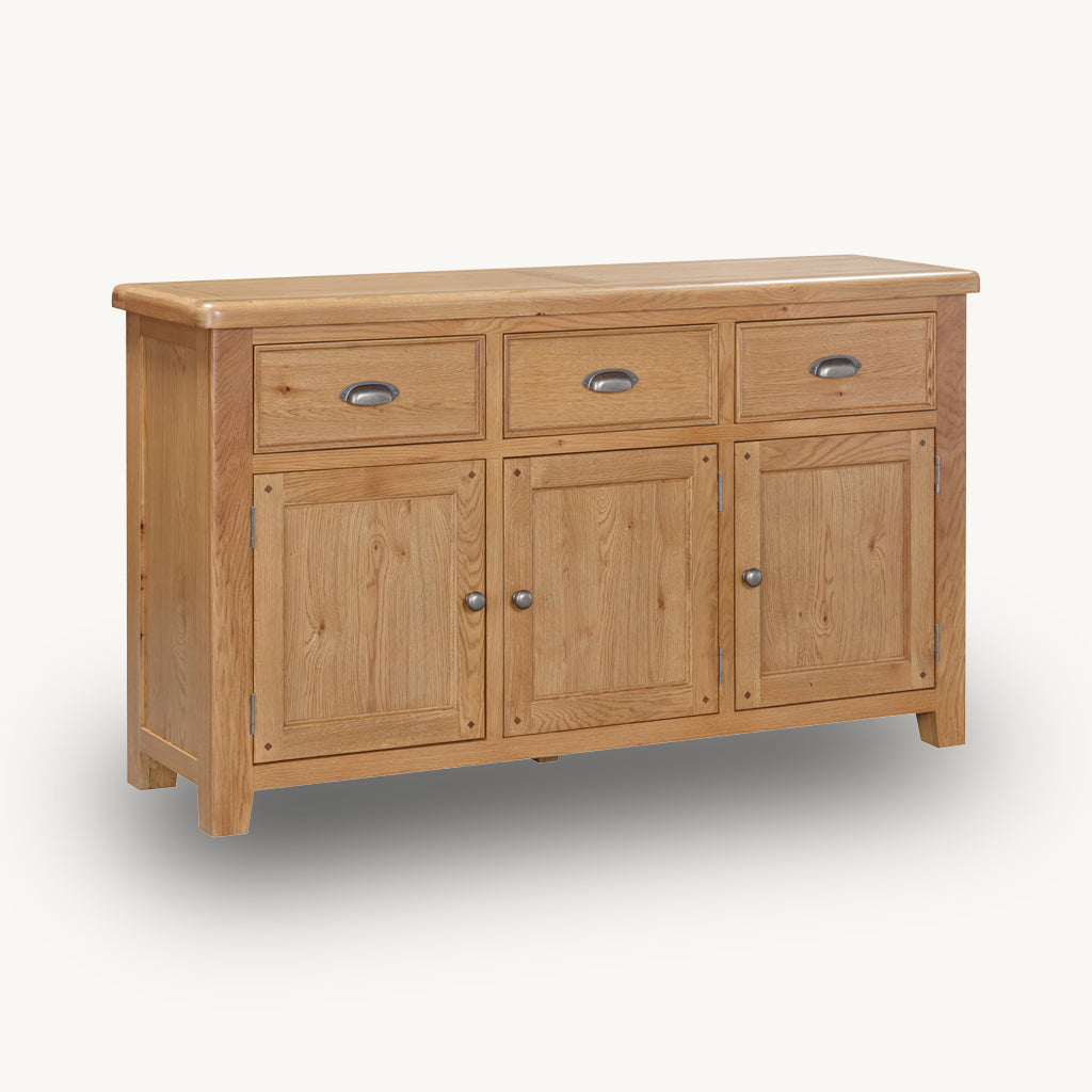 Medway Oak 3 Door Sideboard