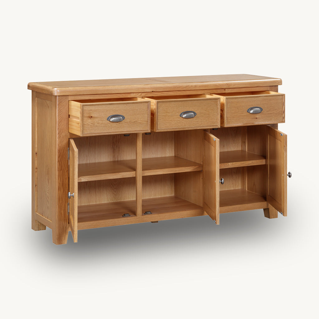 Medway Oak 3 Door Sideboard