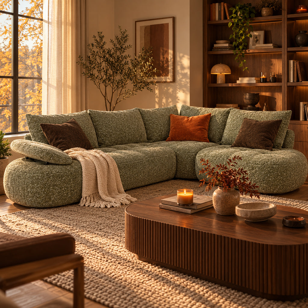 Mitzi Fabric Corner Sofa