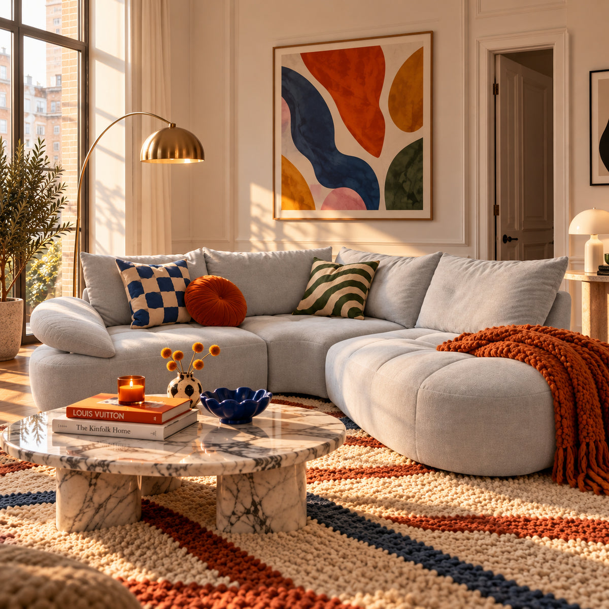 Mitzi Fabric Corner Sofa