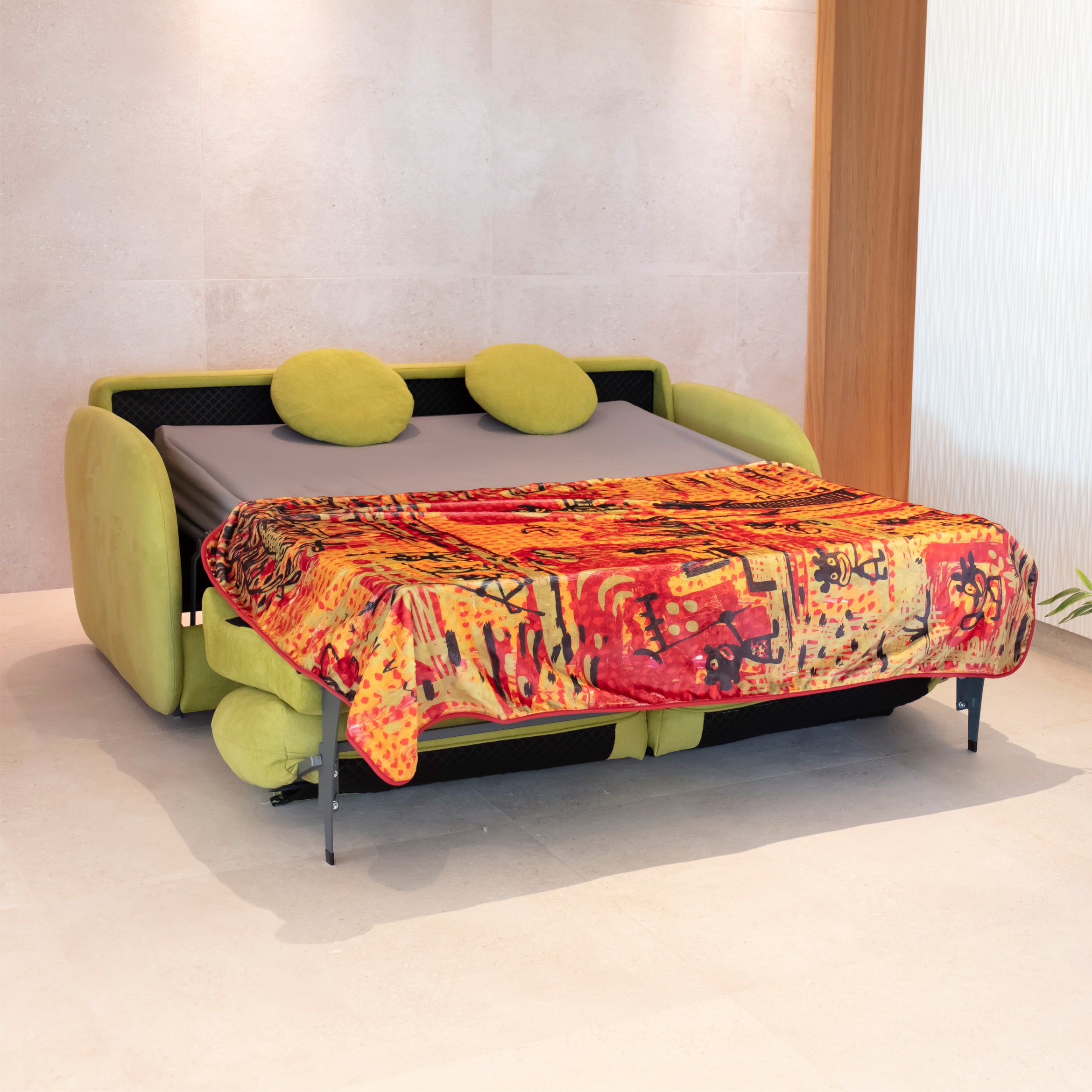 Bopy 3 Seater Sofa Bed in Ochre