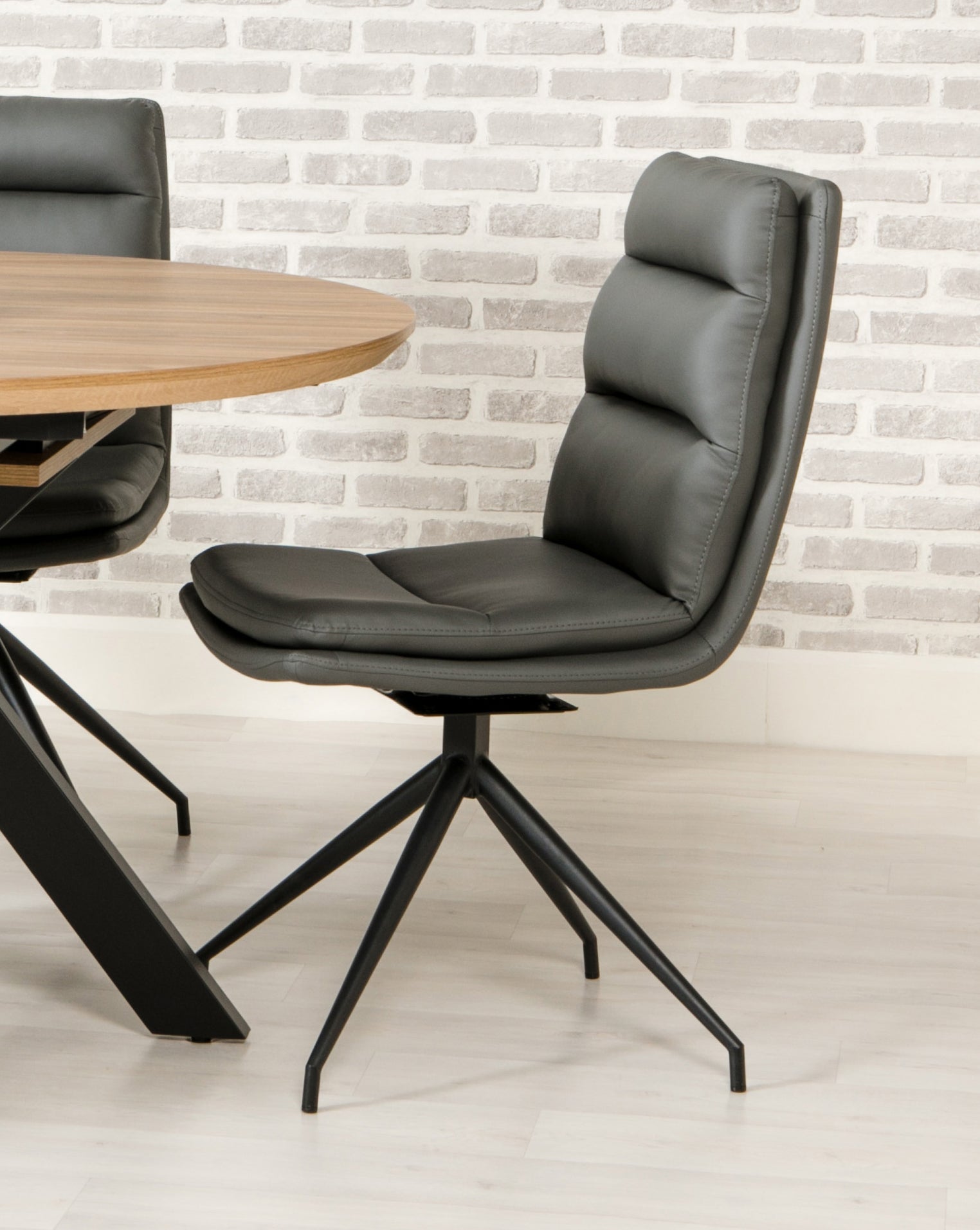 Bay Ridge Swivel Chair in Grey