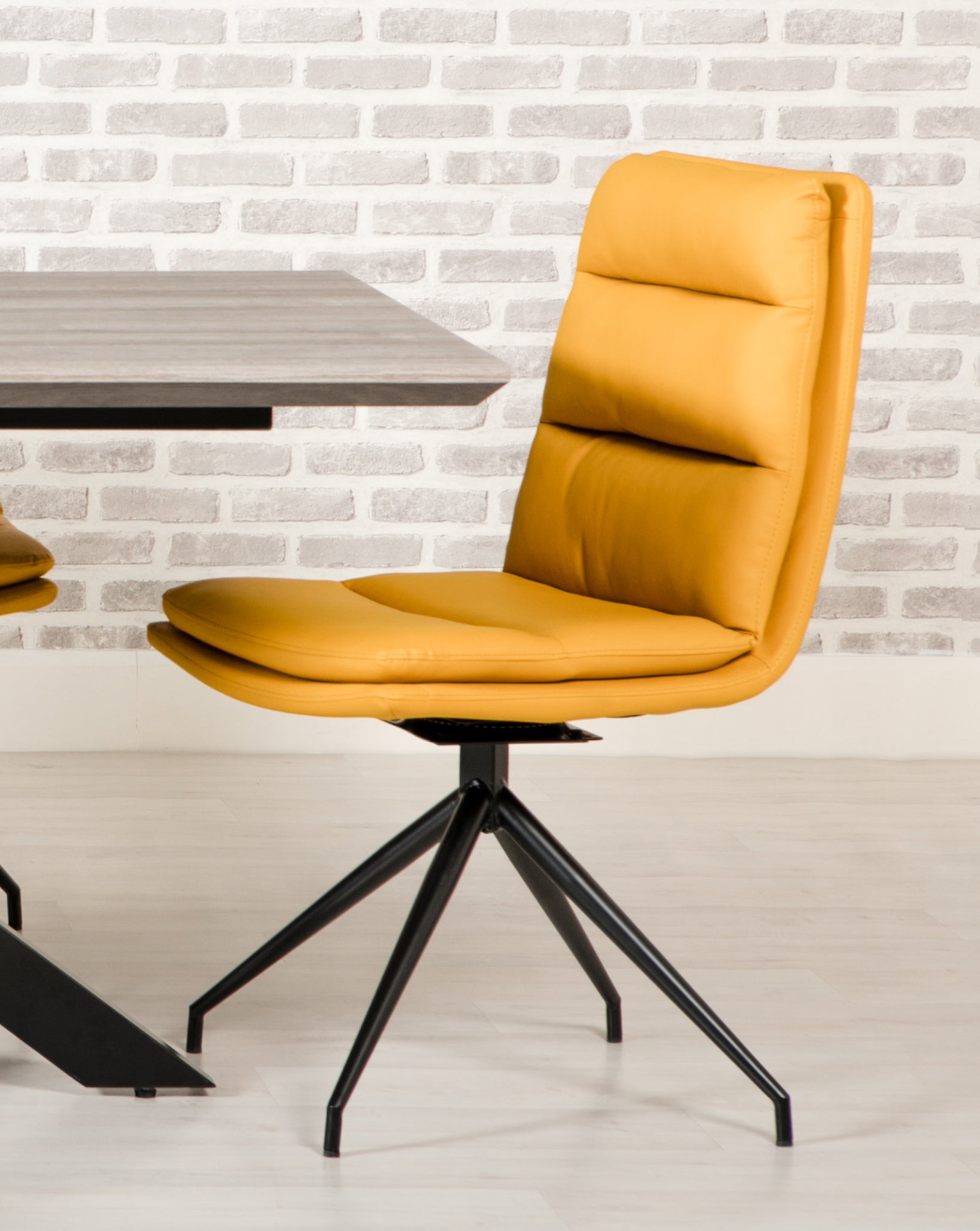 Bay Ridge Swivel Chair in Ochre