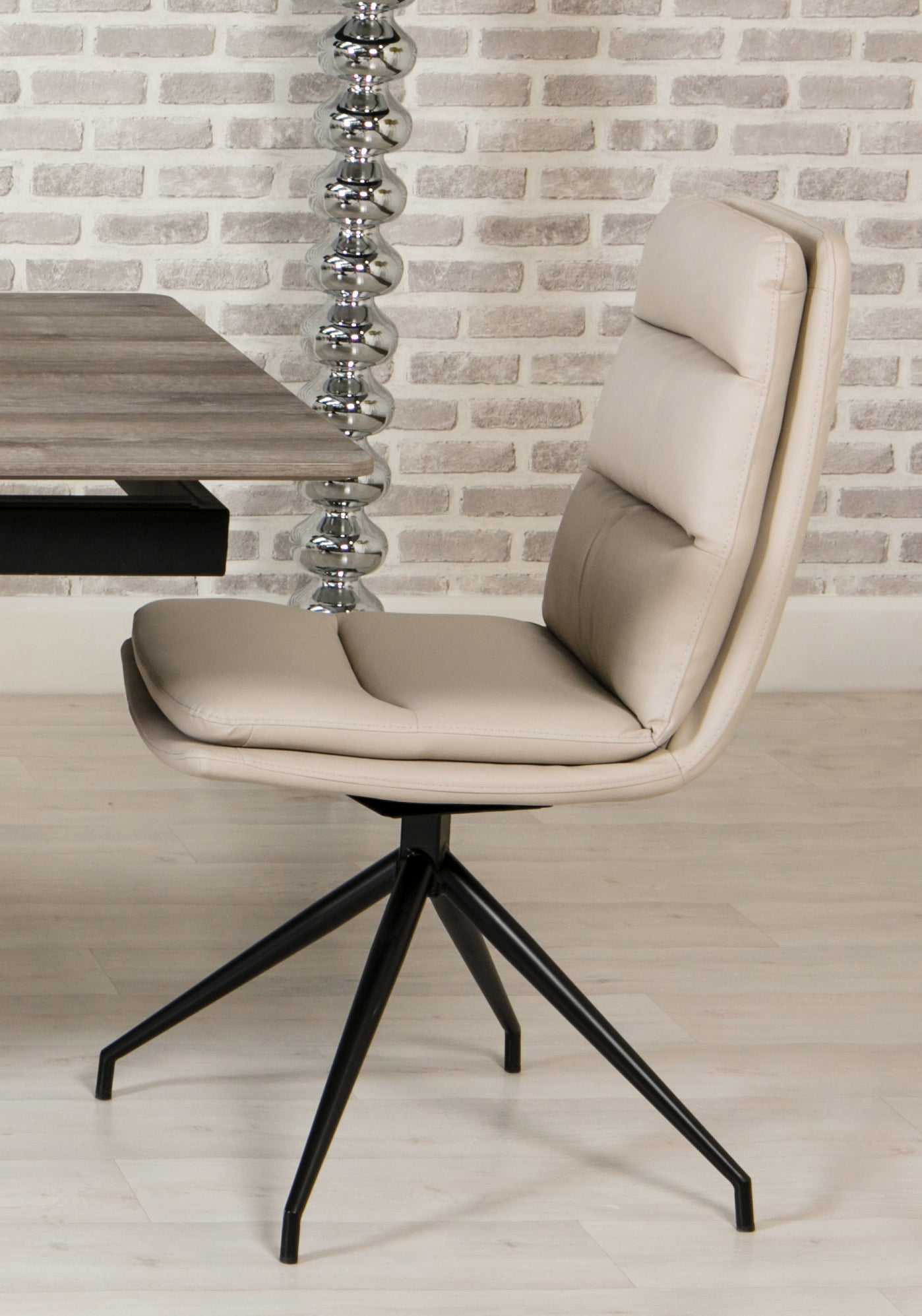 Bay Ridge Swivel Chair in Taupe