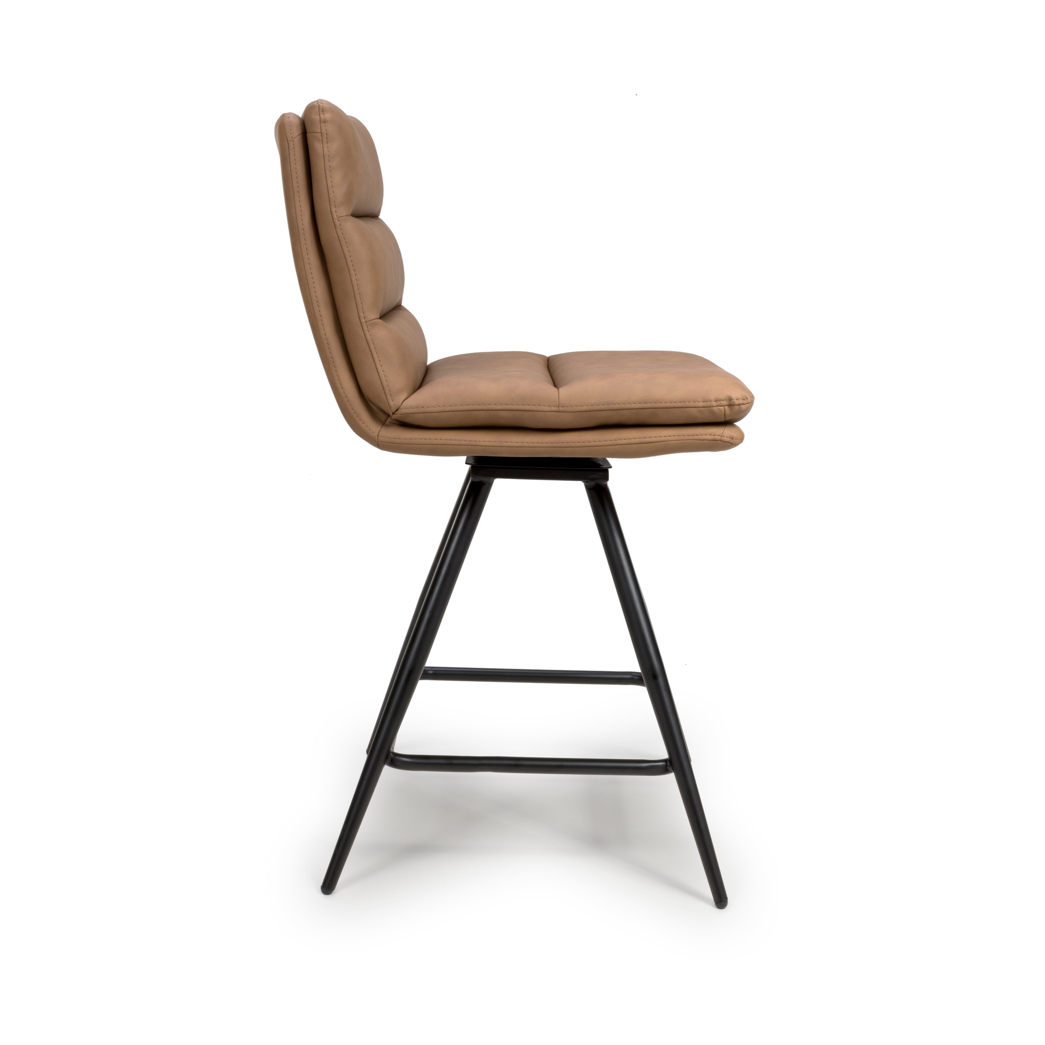 Bay Ridge Swivel Counter Stool in Tan