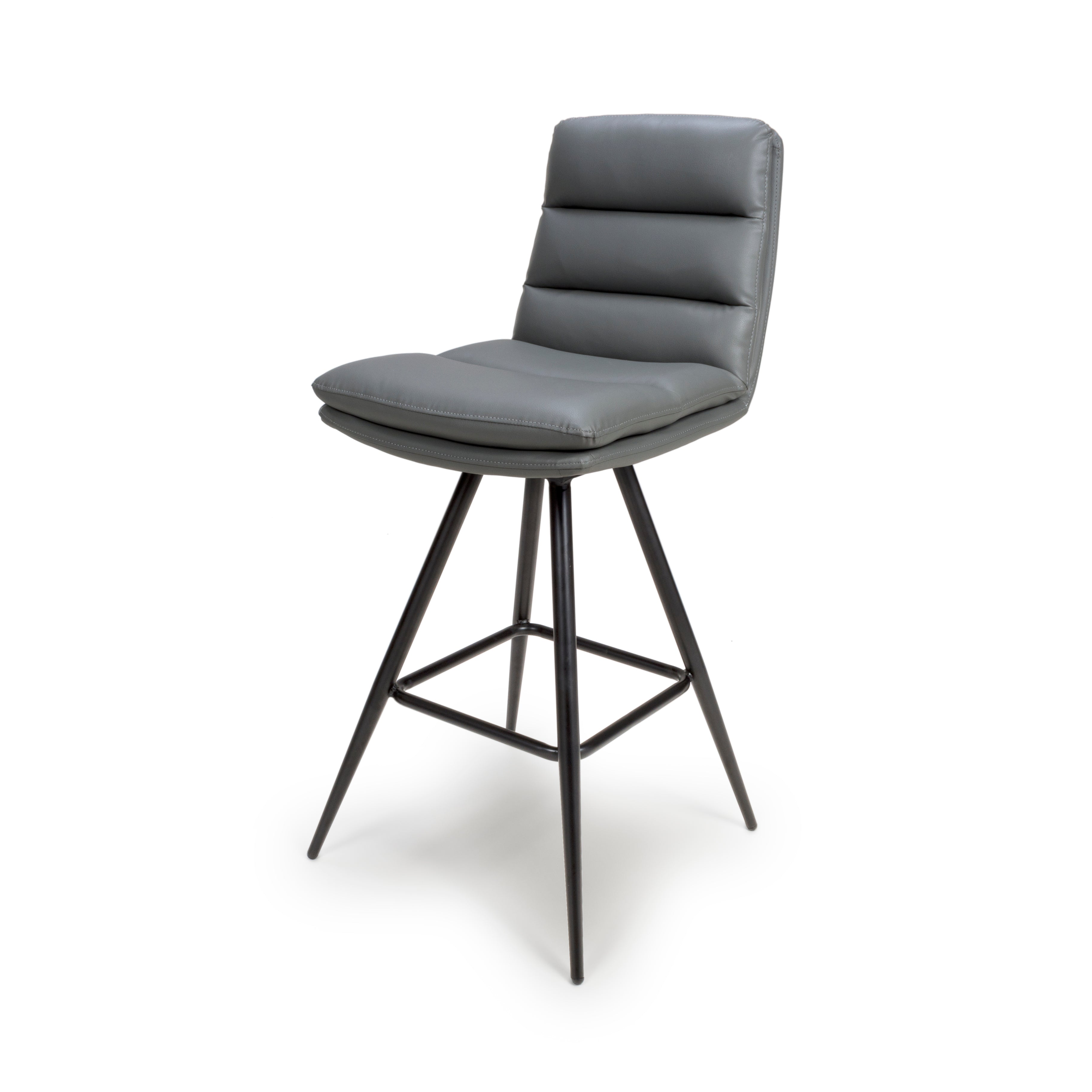 Bay Ridge Swivel Bar Stool in Grey