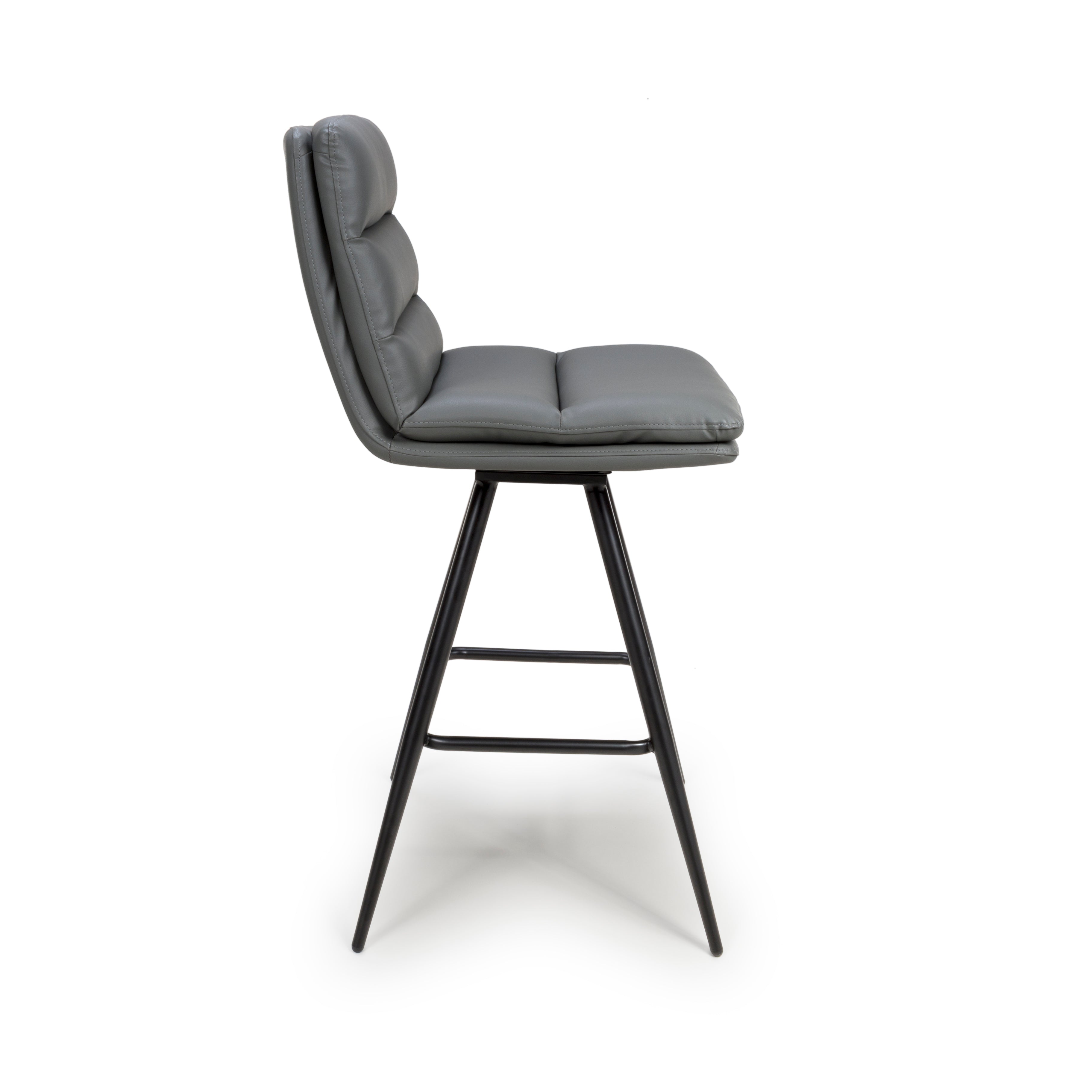 Bay Ridge Swivel Bar Stool in Grey
