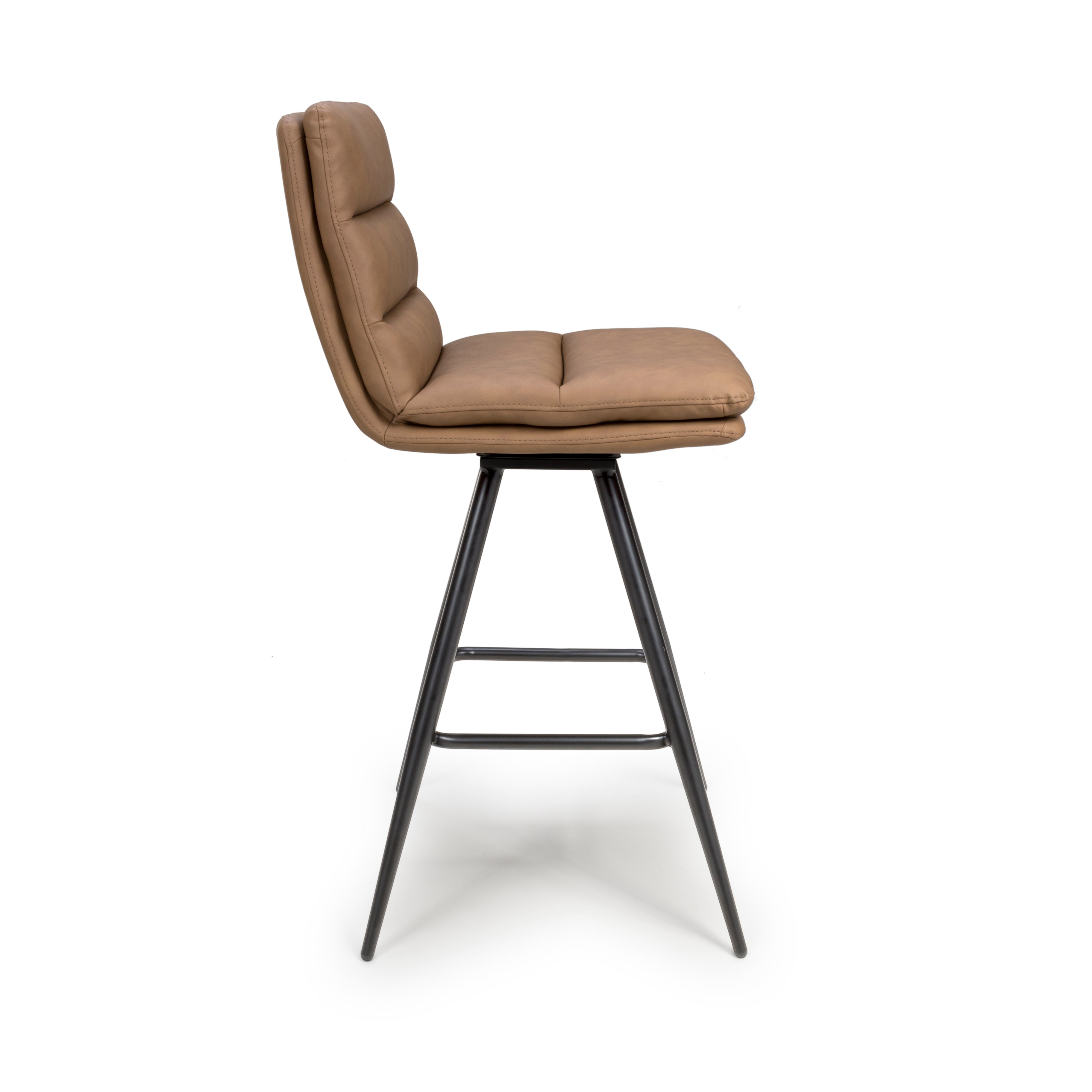 Bay Ridge Swivel Bar Stool in Tan