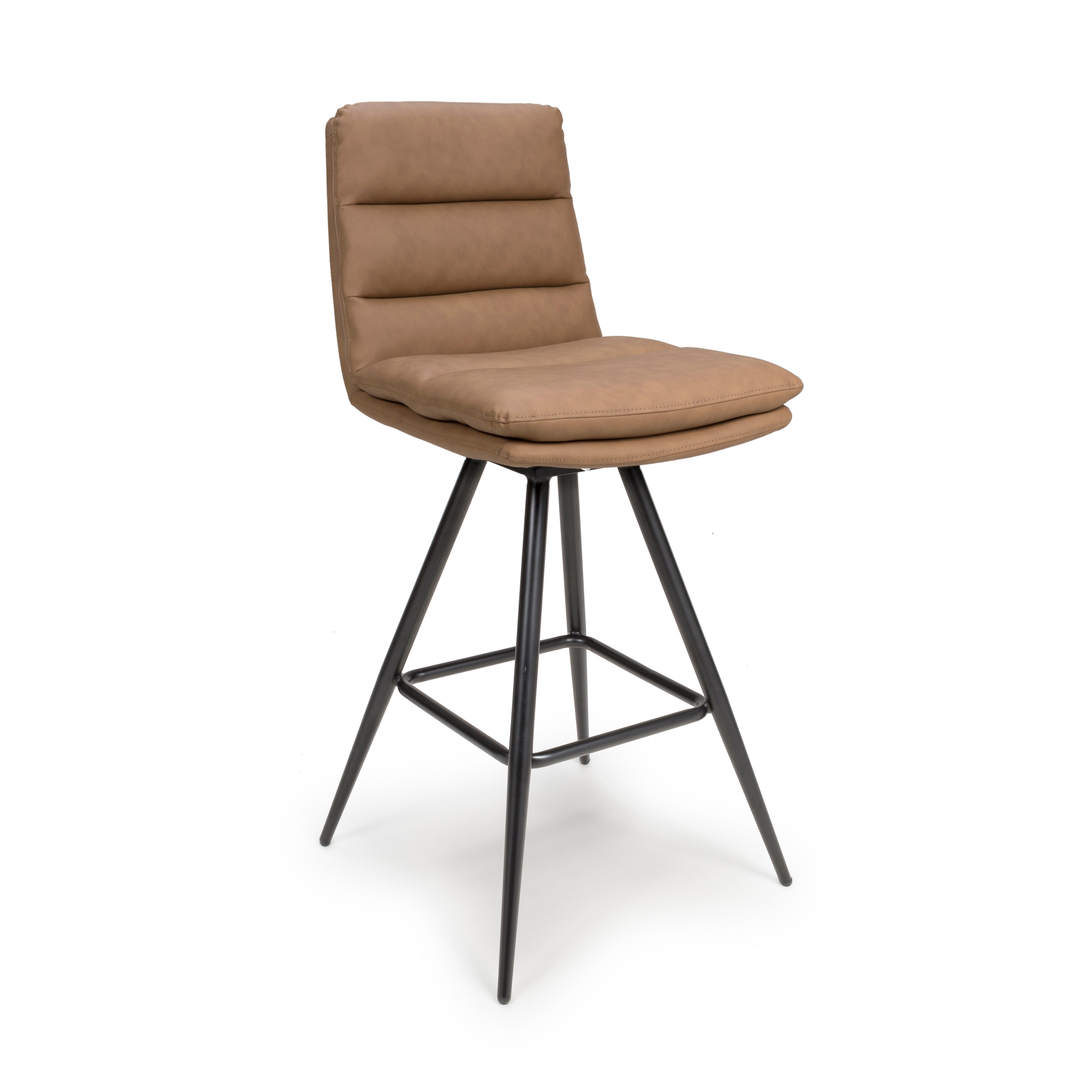 Bay Ridge Swivel Bar Stool in Tan