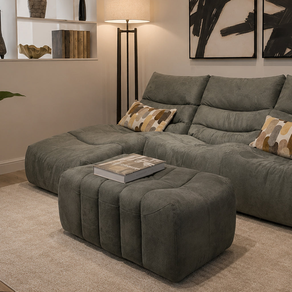 Napoli Small Rectangular Ottoman
