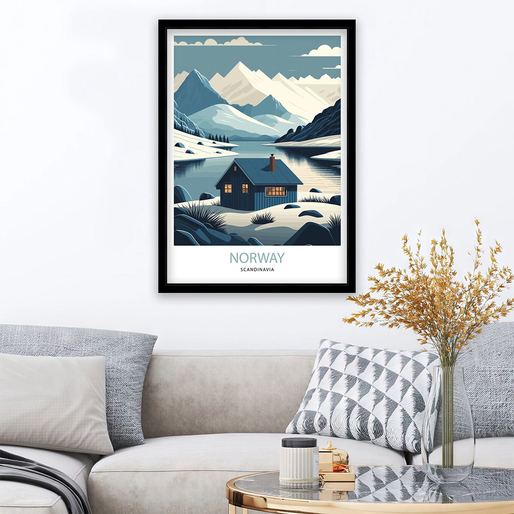 Norway Travel Poster Print – Arighi Bianchi