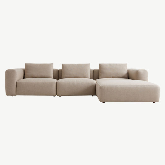 Cobra Corner Group Sofa in Weighty-Pure-Flax