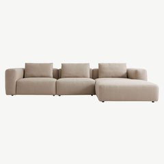 Cobra Corner Group Sofa in Weighty-Pure-Flax