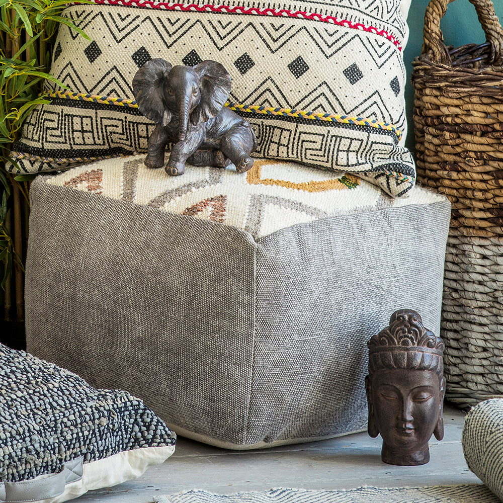Ochre Pouffe