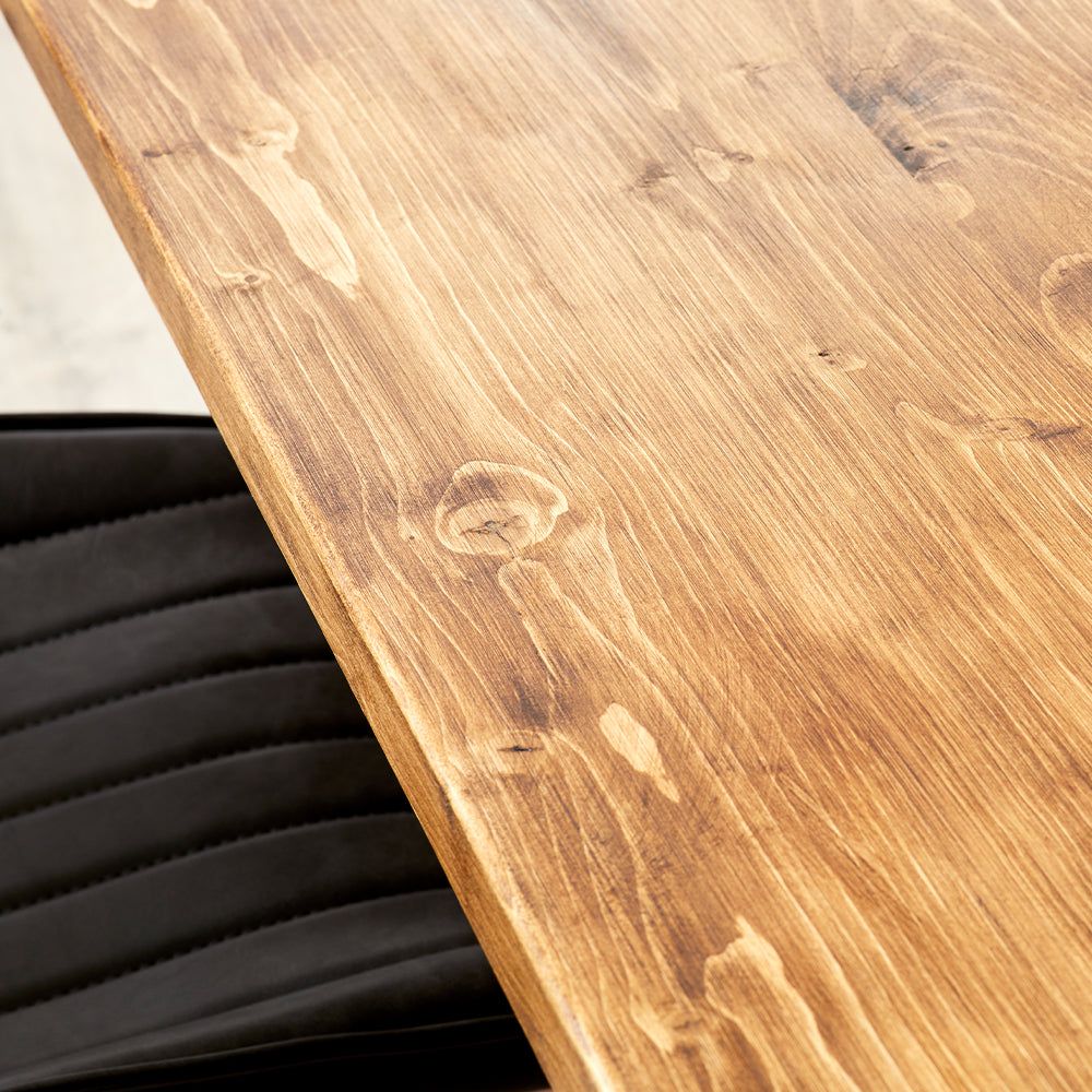 Ogre Dining Table with 6 Hudson Dining Chairs