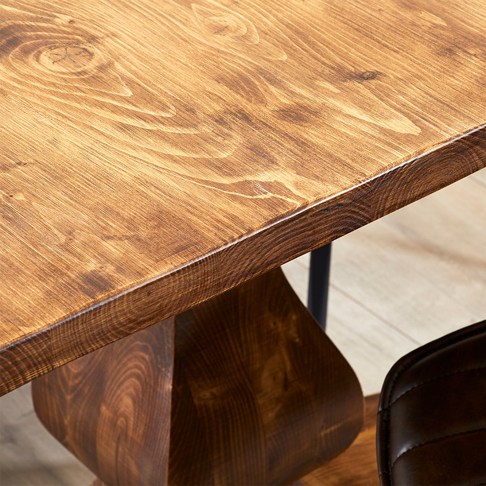 Ogre Dining Table with 6 Hudson Dining Chairs