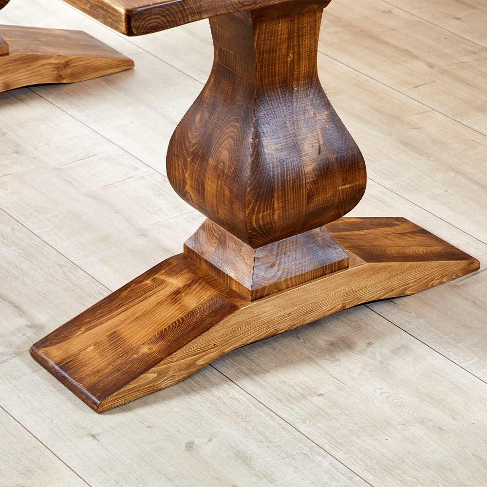 Ogre Dining Table with 6 Hudson Dining Chairs
