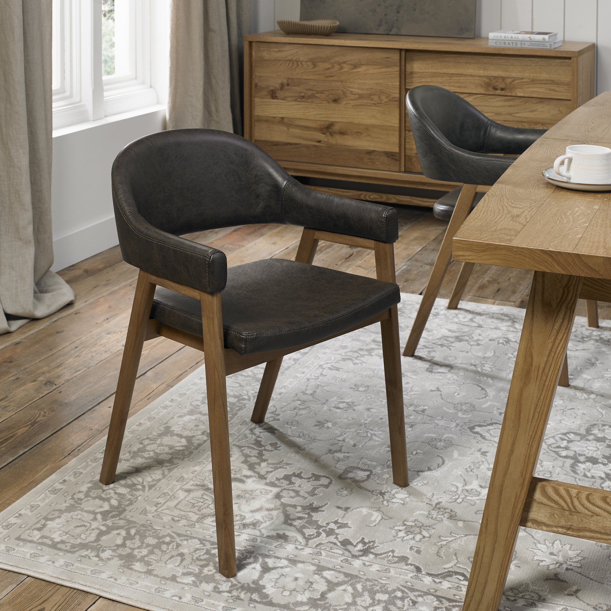 Highgate Rustic Oak Armchair