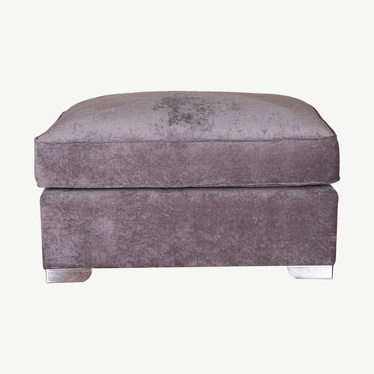 Orleans Large Footstool in Kingston-Grey