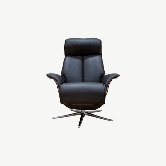 Oslo Power Armchair in Cambridge-Black-Leather