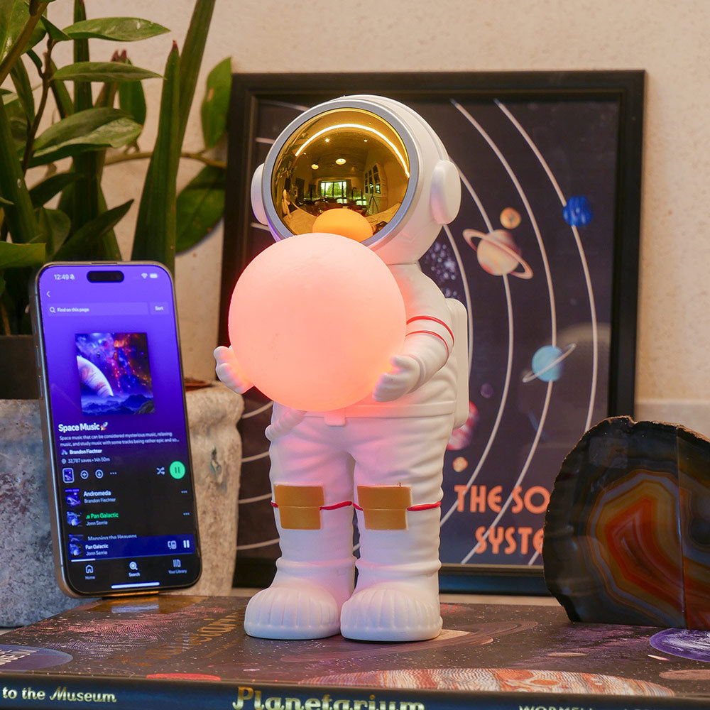 Space Sound Bluetooth Speaker & Mood Light - Moon
