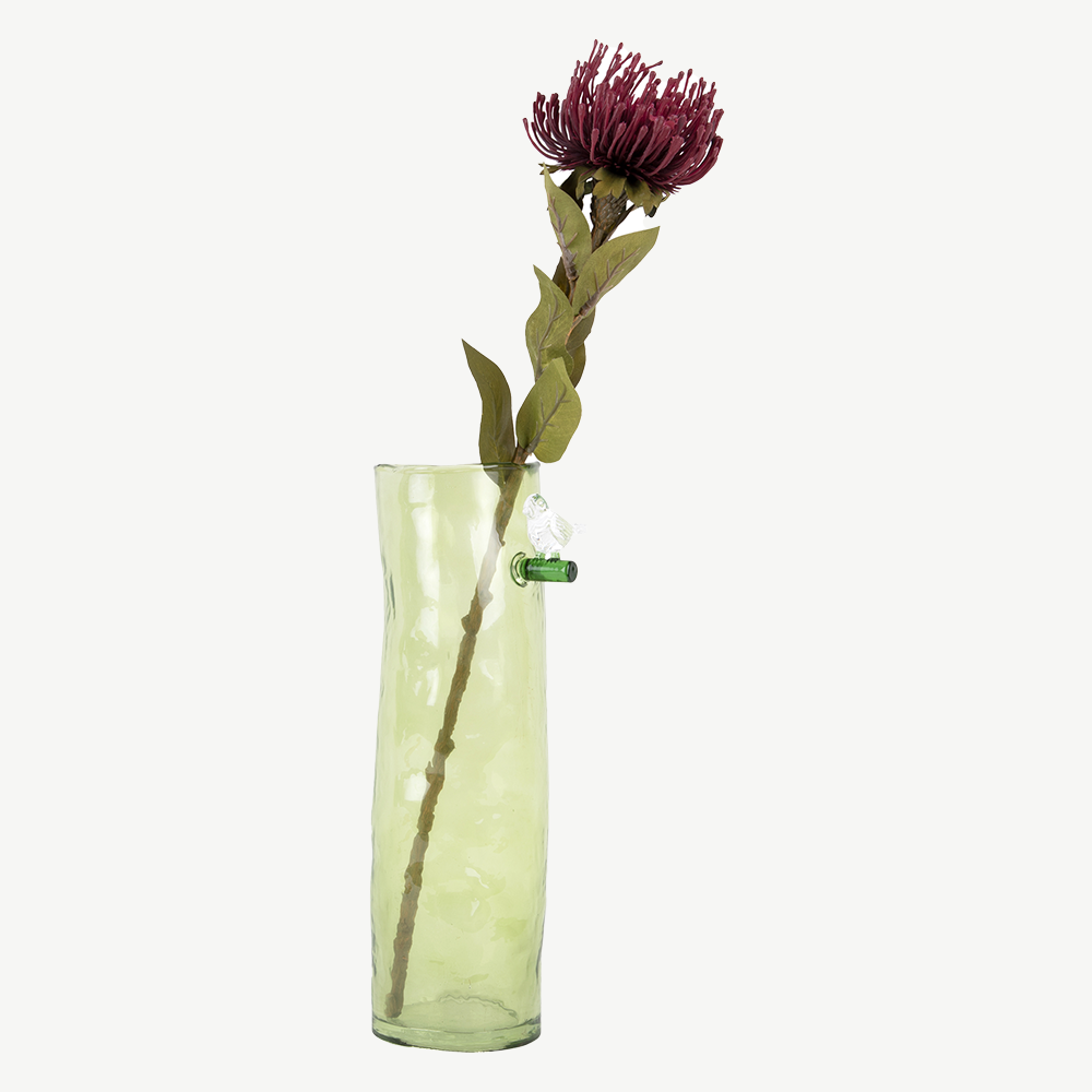 Bird on Bench Vase