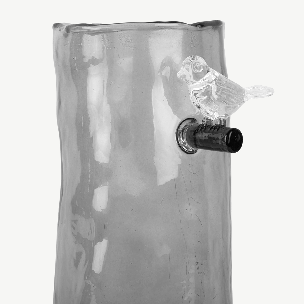 Bird on Bench Vase