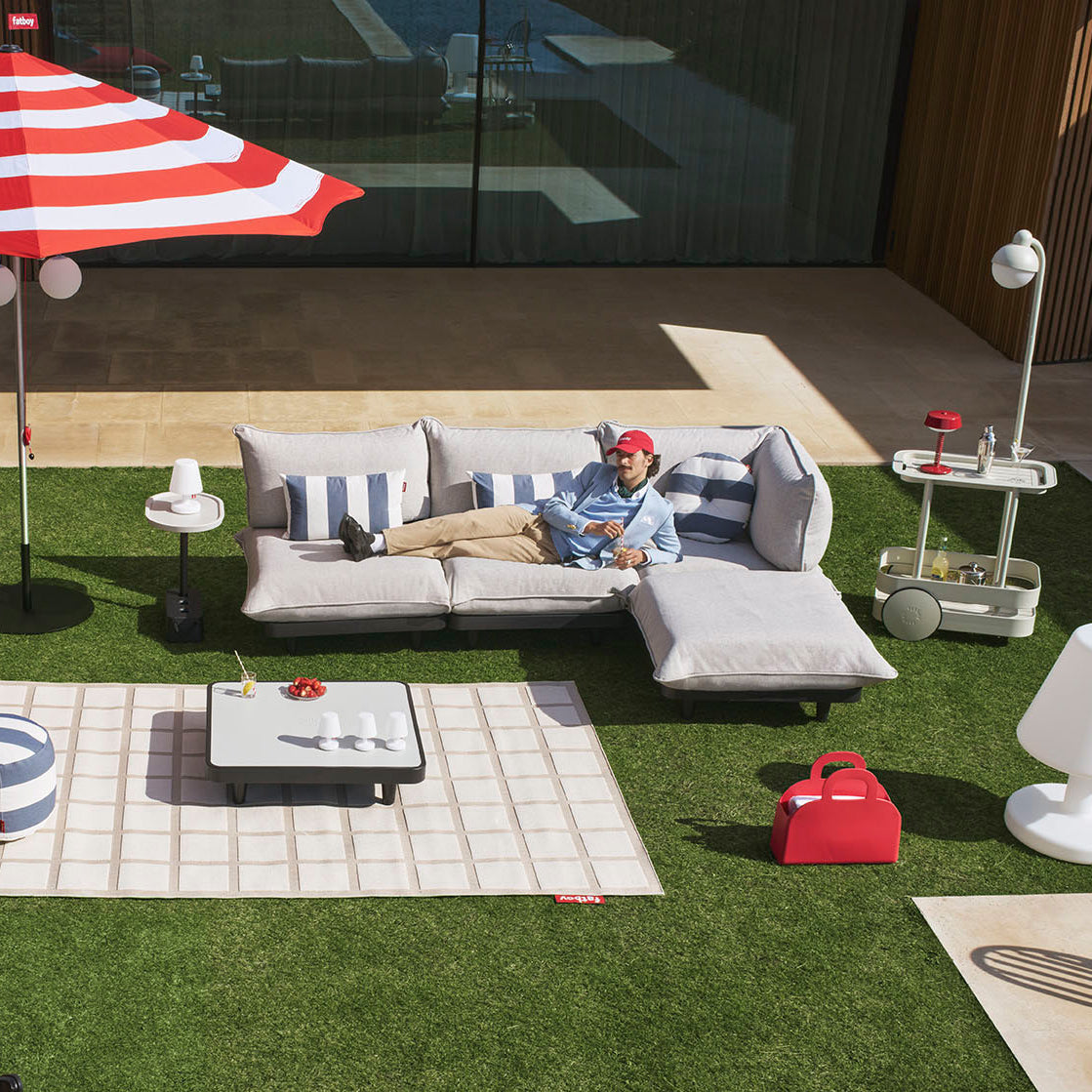 Paletti Corner Lounge Chair in Light Grey