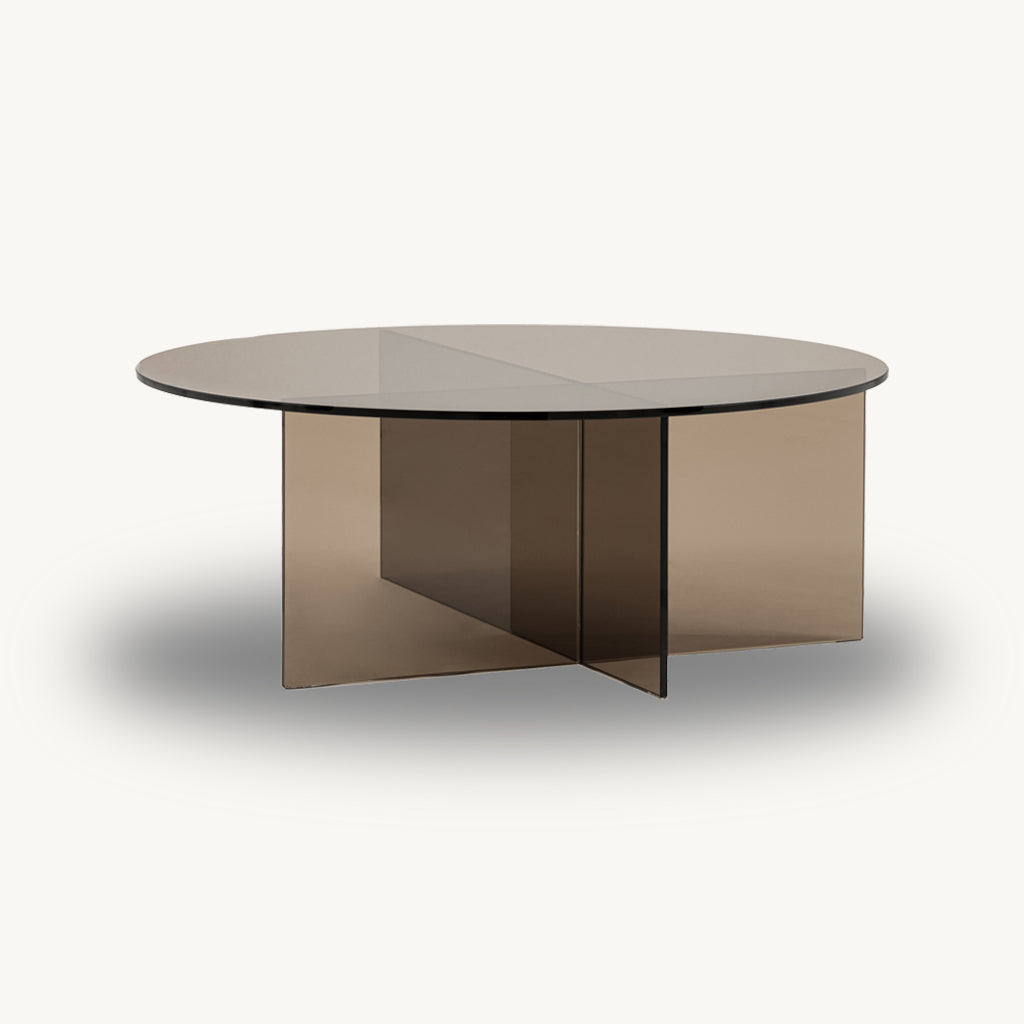 Parioli Round Glass Coffee Table