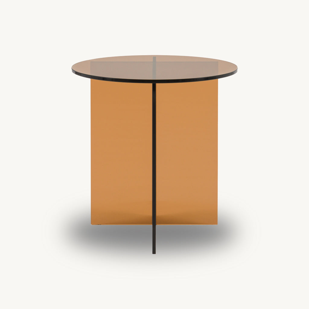 Parioli Round Glass Side Table